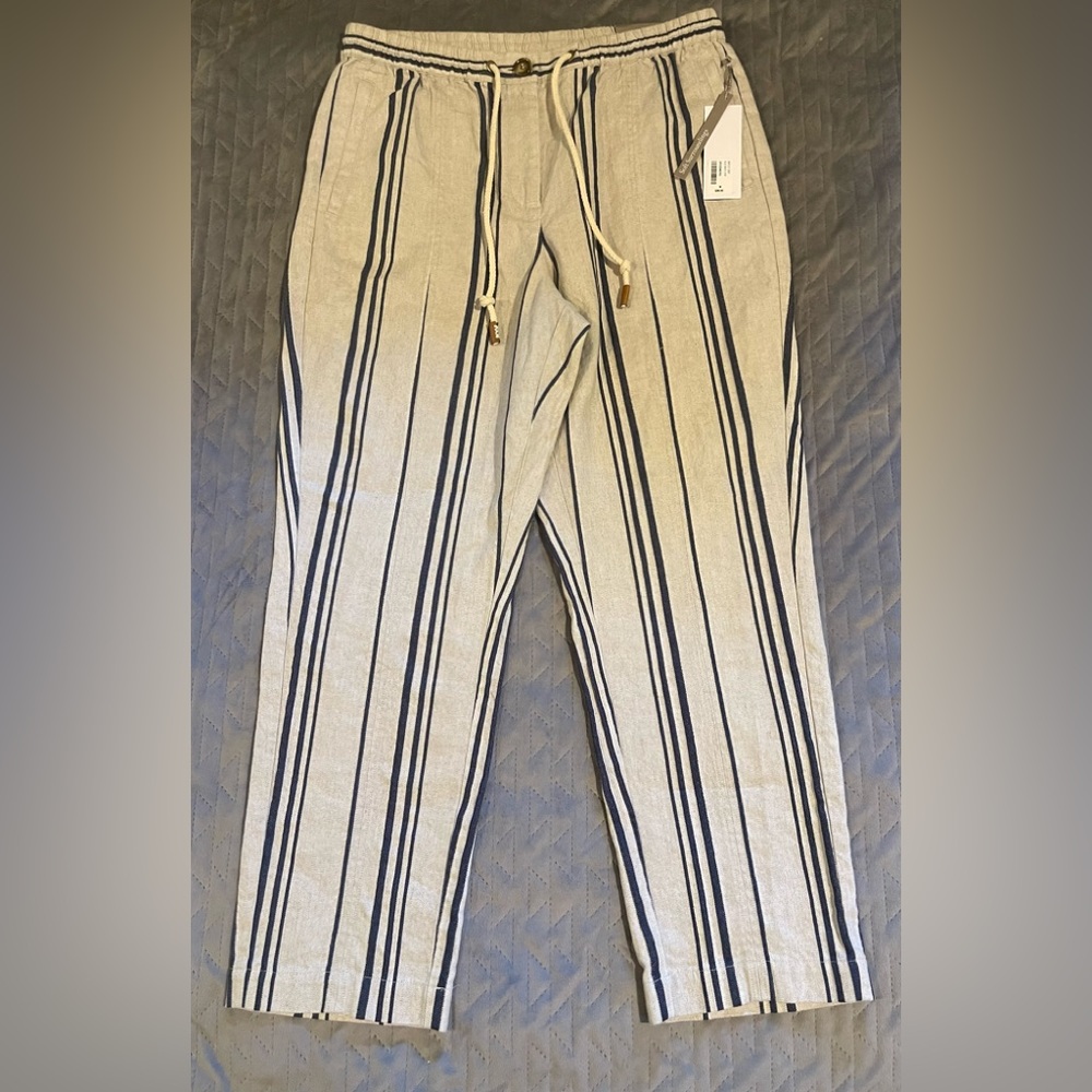 Soft Surroundings‎ linen cotton blend pants women’s size medium 10-12 NWT